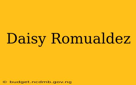 Daisy Romualdez