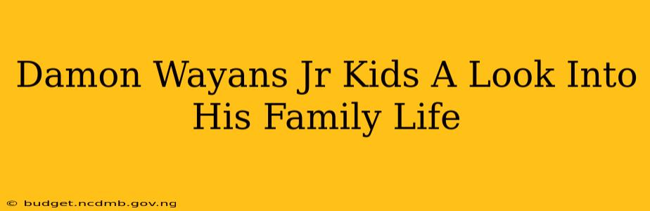 Damon Wayans Jr Kids A Look Into His Family Life