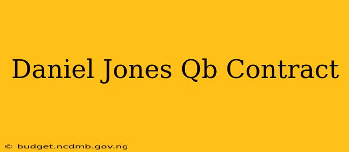 Daniel Jones Qb Contract