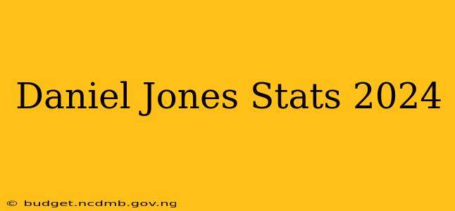 Daniel Jones Stats 2024