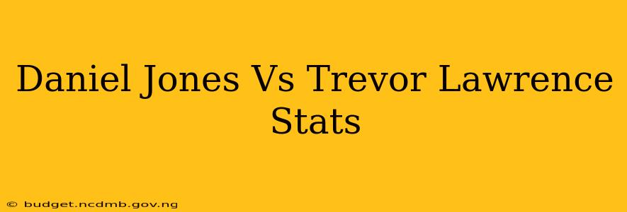 Daniel Jones Vs Trevor Lawrence Stats
