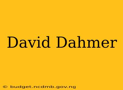 David Dahmer