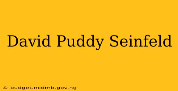 David Puddy Seinfeld