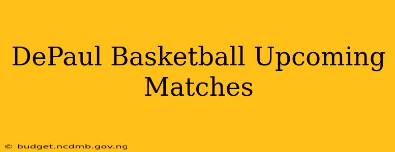 DePaul Basketball Upcoming Matches