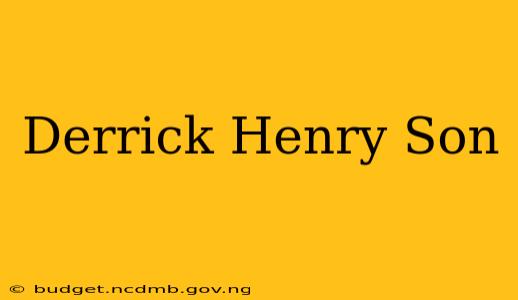 Derrick Henry Son