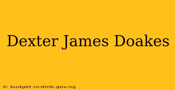 Dexter James Doakes