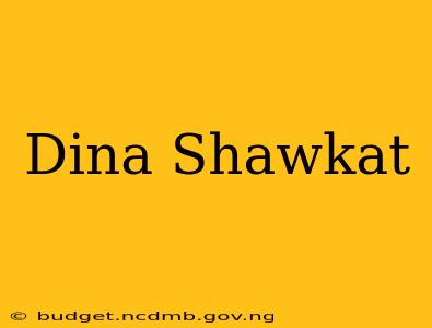 Dina Shawkat