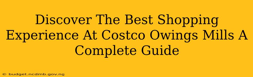 Discover The Best Shopping Experience At Costco Owings Mills A Complete Guide
