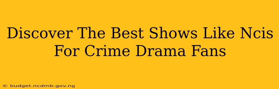 Discover The Best Shows Like Ncis For Crime Drama Fans