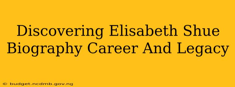 Discovering Elisabeth Shue Biography Career And Legacy