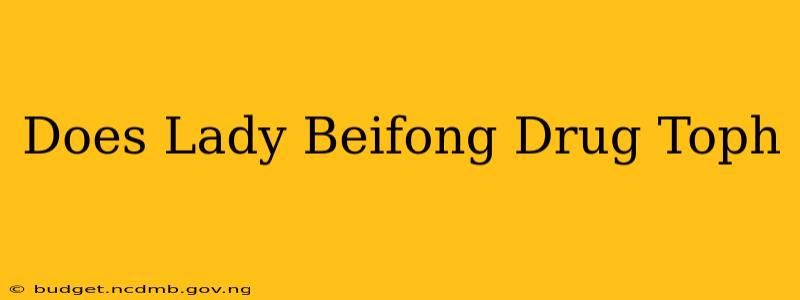 Does Lady Beifong Drug Toph