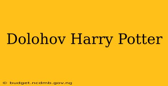 Dolohov Harry Potter