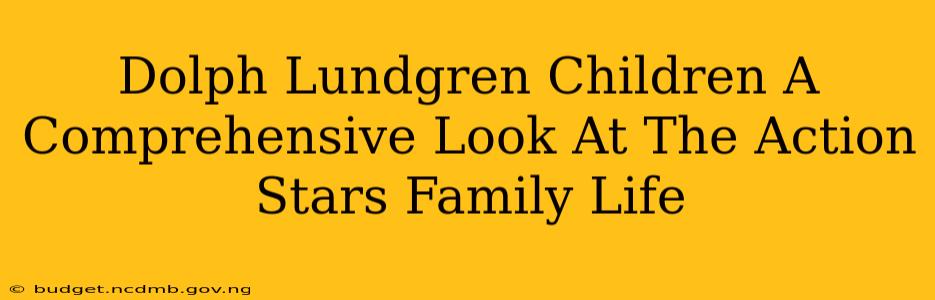 Dolph Lundgren Children A Comprehensive Look At The Action Stars Family Life