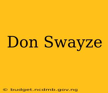 Don Swayze