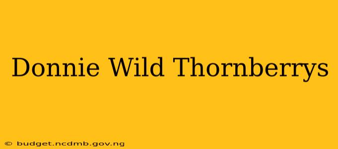 Donnie Wild Thornberrys