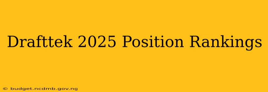 Drafttek 2025 Position Rankings
