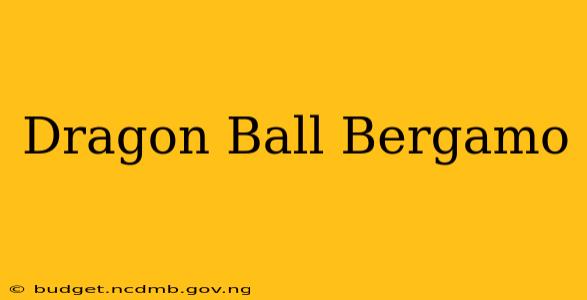 Dragon Ball Bergamo