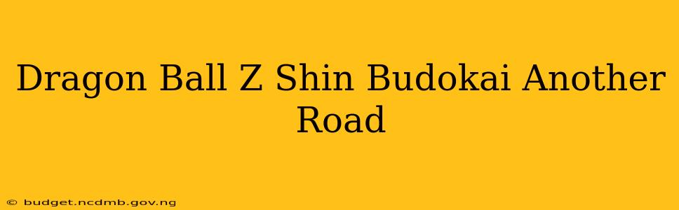 Dragon Ball Z Shin Budokai Another Road