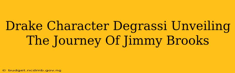 Drake Character Degrassi Unveiling The Journey Of Jimmy Brooks