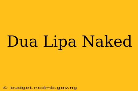 Dua Lipa Naked