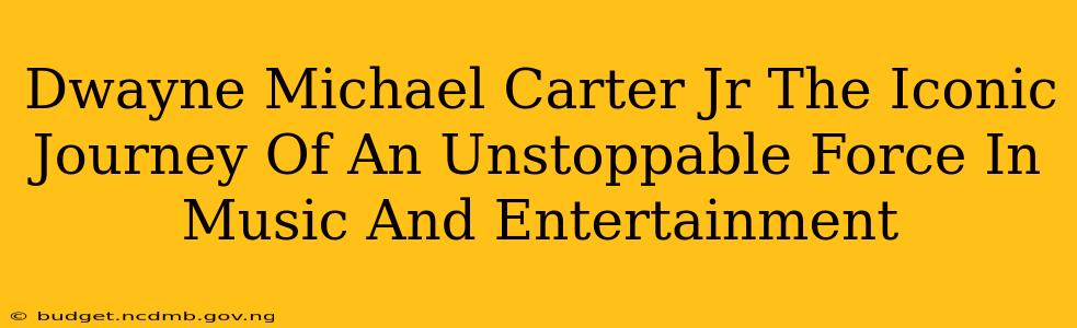 Dwayne Michael Carter Jr The Iconic Journey Of An Unstoppable Force In Music And Entertainment