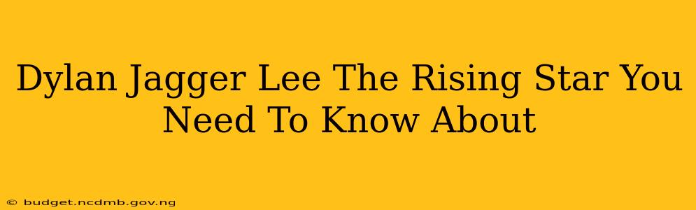 Dylan Jagger Lee The Rising Star You Need To Know About
