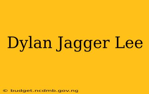 Dylan Jagger Lee
