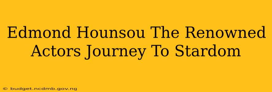 Edmond Hounsou The Renowned Actors Journey To Stardom