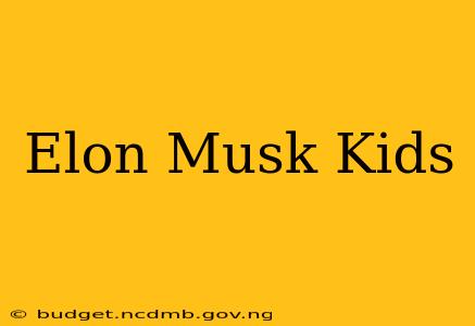 Elon Musk Kids