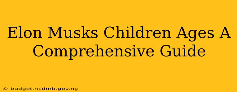 Elon Musks Children Ages A Comprehensive Guide