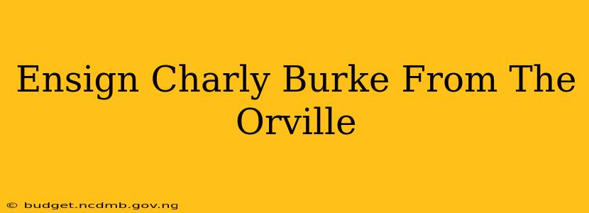 Ensign Charly Burke From The Orville