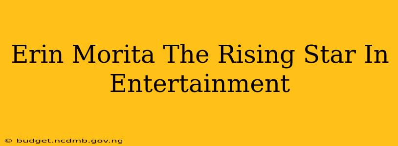 Erin Morita The Rising Star In Entertainment
