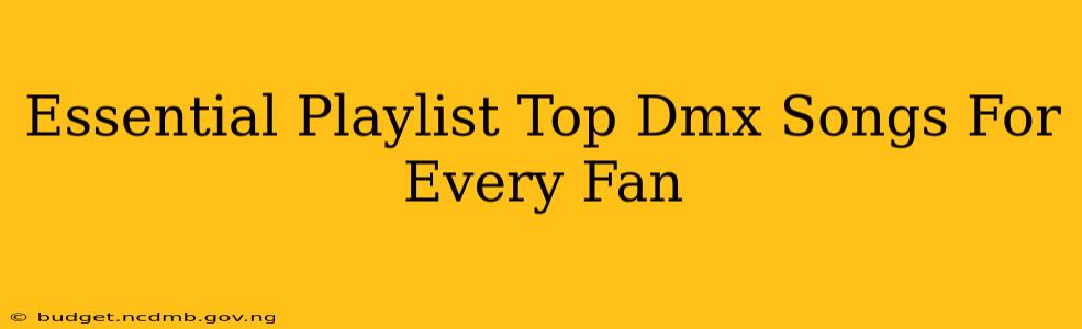 Essential Playlist Top Dmx Songs For Every Fan