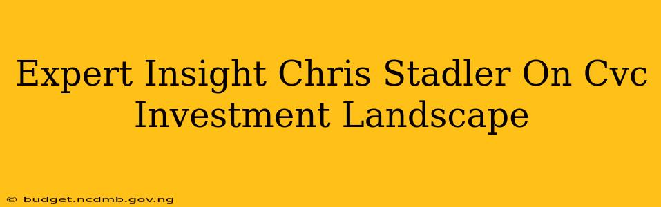 Expert Insight Chris Stadler On Cvc Investment Landscape