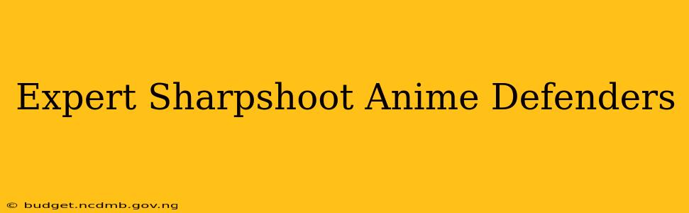 Expert Sharpshoot Anime Defenders