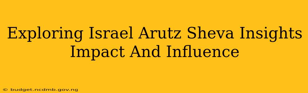 Exploring Israel Arutz Sheva Insights Impact And Influence