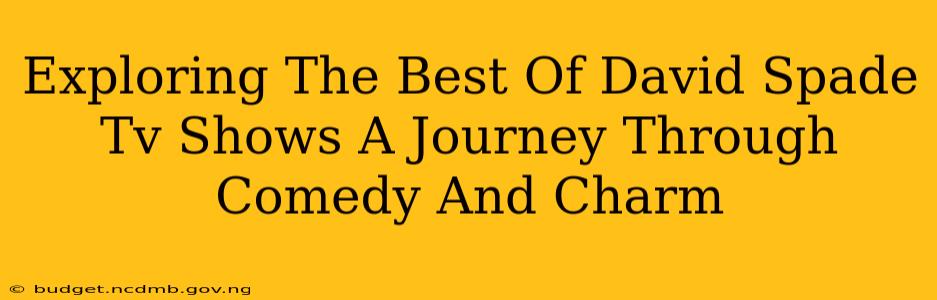 Exploring The Best Of David Spade Tv Shows A Journey Through Comedy And Charm