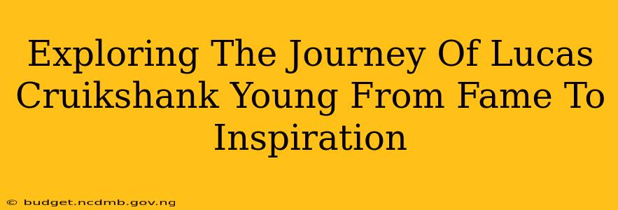 Exploring The Journey Of Lucas Cruikshank Young From Fame To Inspiration