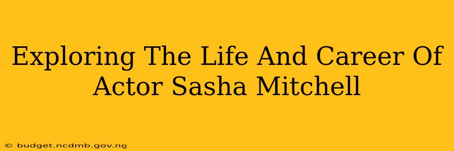 Exploring The Life And Career Of Actor Sasha Mitchell