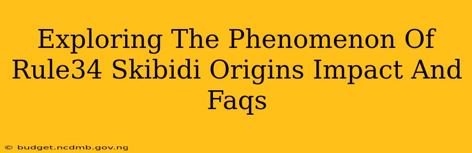 Exploring The Phenomenon Of Rule34 Skibidi Origins Impact And Faqs