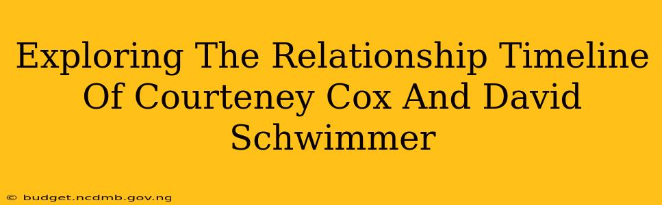 Exploring The Relationship Timeline Of Courteney Cox And David Schwimmer
