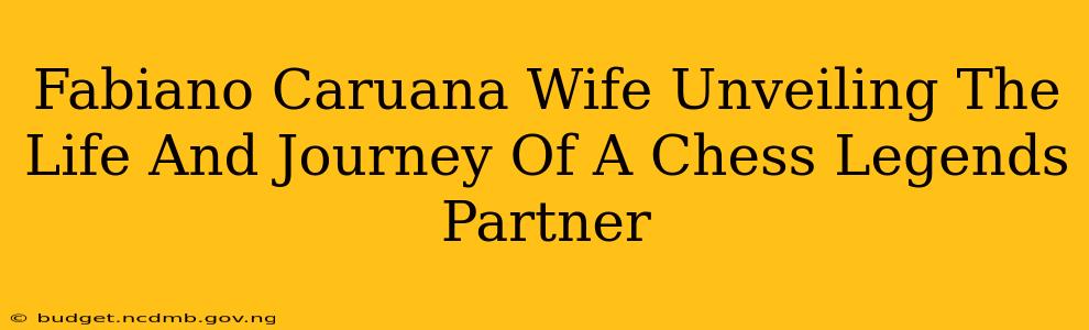 Fabiano Caruana Wife Unveiling The Life And Journey Of A Chess Legends Partner