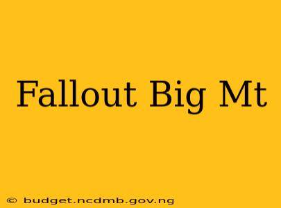 Fallout Big Mt