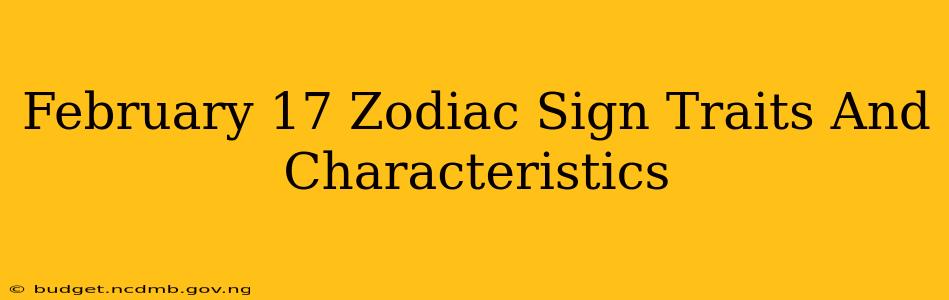 February 17 Zodiac Sign Traits And Characteristics