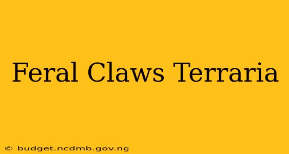 Feral Claws Terraria
