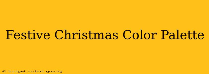 Festive Christmas Color Palette