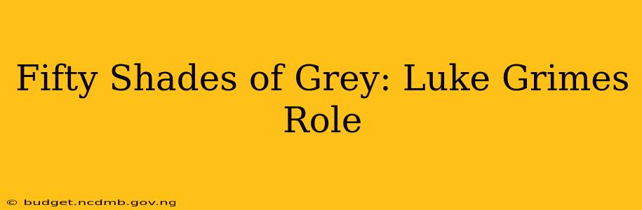 Fifty Shades of Grey: Luke Grimes Role