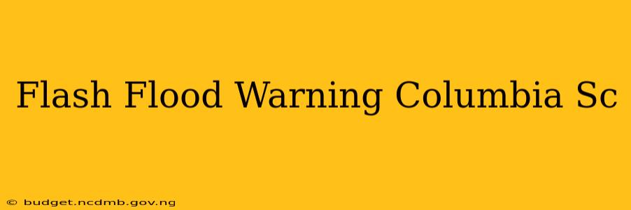 Flash Flood Warning Columbia Sc