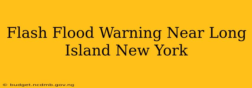 Flash Flood Warning Near Long Island New York