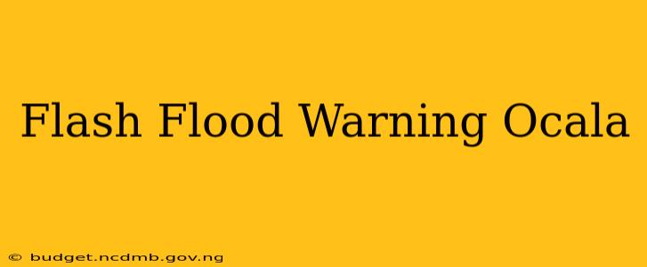 Flash Flood Warning Ocala